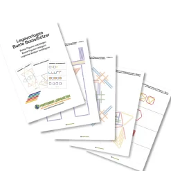 30 Arbeitsblätter Bunte Streichhölzer - Figuren nachlegen und Logische Reihen
