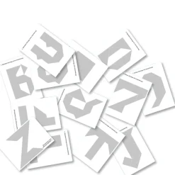 Arbeitsblätter für das Tangram – Ziffern und ABC