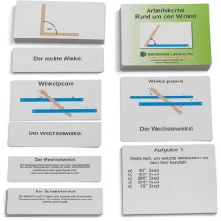 Arbeitskartei für den Geometriekasten: Rund um den Winkel