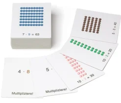 Arbeitskartei Perlenmaterial zur Multiplikation