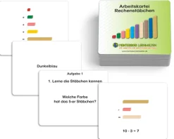 Arbeitskartei Rechenstäbchen 1-10