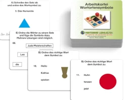 Arbeitskartei Wortartensymbole