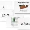 Aufgabenkarten für das Divisionsbrett