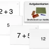 Aufgabenkarten für das Streifenbrett zur Addition