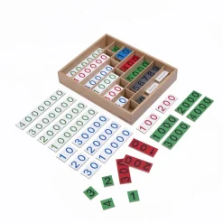 Bankspiel aus Holz - Multiplikation lernen und Malaufgaben üben