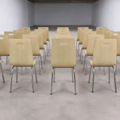 Besucherstuhl 20er Set - stapelbar und platzsparend