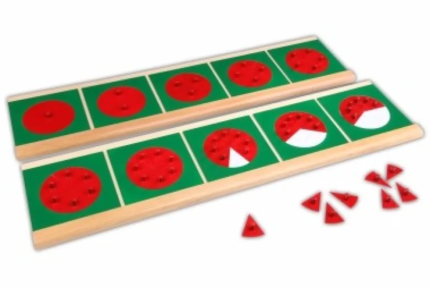 Bruchrechenkreise mit Holzständer