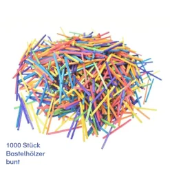 1.000 bunte Bastelhölzer