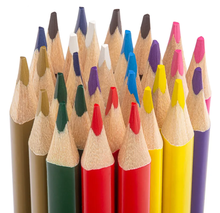 30 Buntstifte in Montessori-Farben
