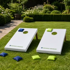 Cornhole Set - Wurfspiel mit 2 Brettern und 8 Kissen