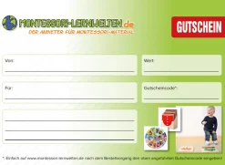20 Euro Montessori Gutschein zum Ausdrucken