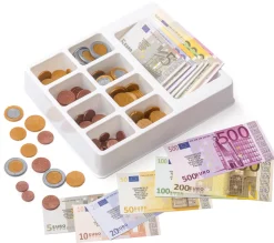Euro-Rechengeld - 290-teiliges Set mit Spielgeld