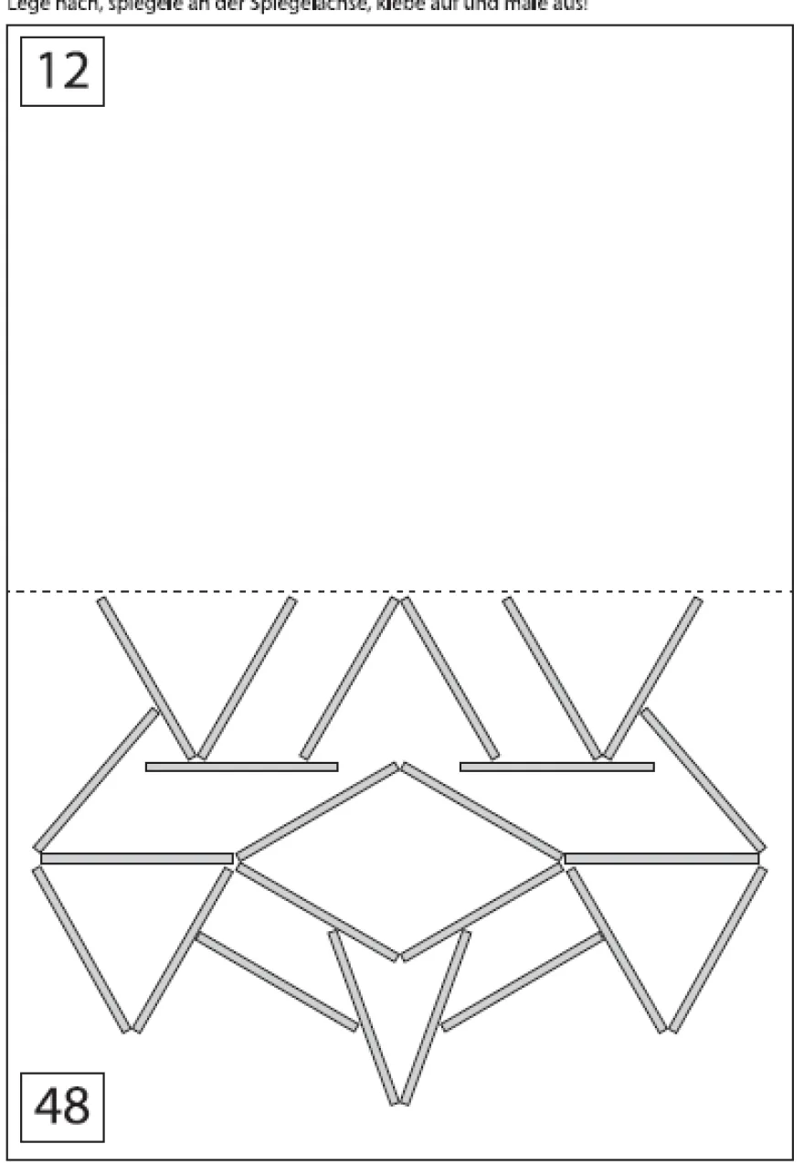 Experimentelle Geometrie mit Streichhölzern 1