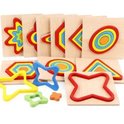 9 farbenfrohe Rahmenpuzzle