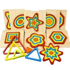 9 farbenfrohe Rahmenpuzzle