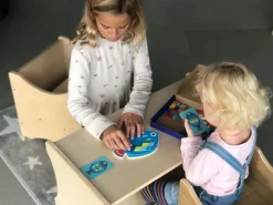 Fischmosaik aus Holz - Formen und Farben korrekt nachlegen
