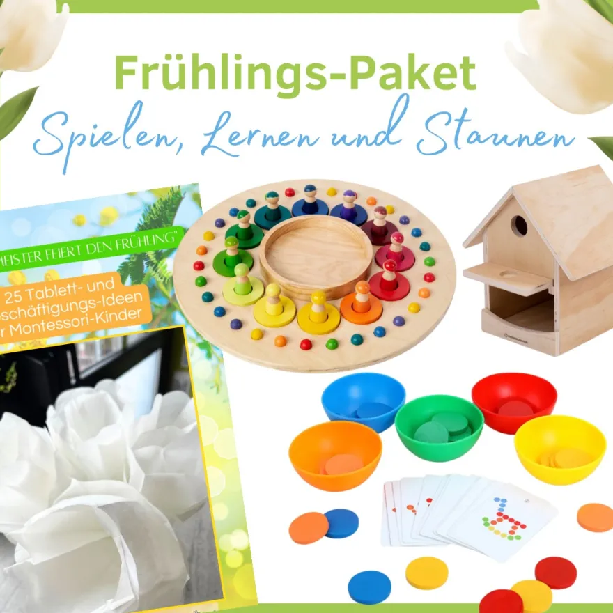 Frühlings-Paket: 4 Materialien zum Spielen, Lernen, Staunen