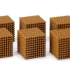 10 Goldene Perlenkuben