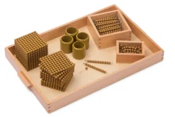 Goldenes Perlenmaterial