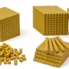 Goldenes Würfelmaterial