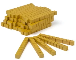 Goldenes Würfelmaterial