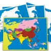 4 große Kontrolltafeln zur Puzzlekarte Asien (DOWNLOAD)