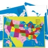 4 große Kontrolltafeln zur Puzzlekarte USA (DOWNLOAD)