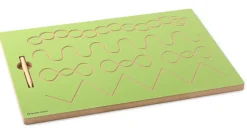 Große Nachspurtafel mit Schwungübungen