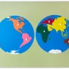 Große Puzzlekarte Die Welt