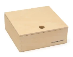 Holzkiste mit Deckel, 15,5 x 15,5 x 5,5 cm