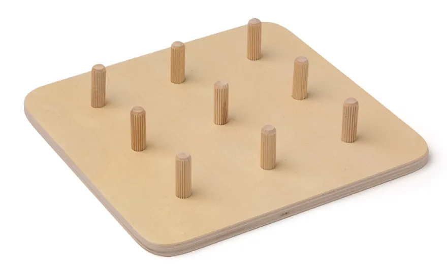 Holzpuzzle Buchstaben und Ziffern