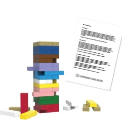 Jenga Stapelspiel - auch zum Kopfrechnen bis 20 und Multiplikation
