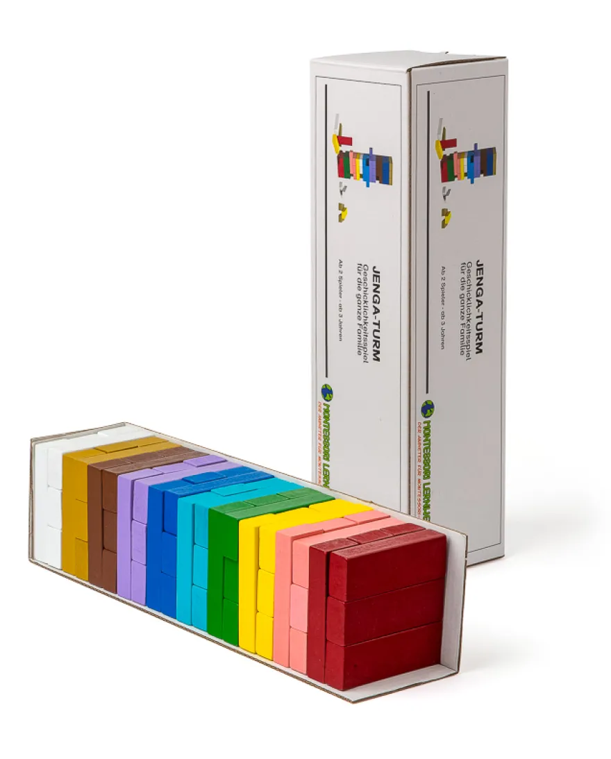 Jenga Stapelspiel - auch zum Kopfrechnen bis 20 und Multiplikation