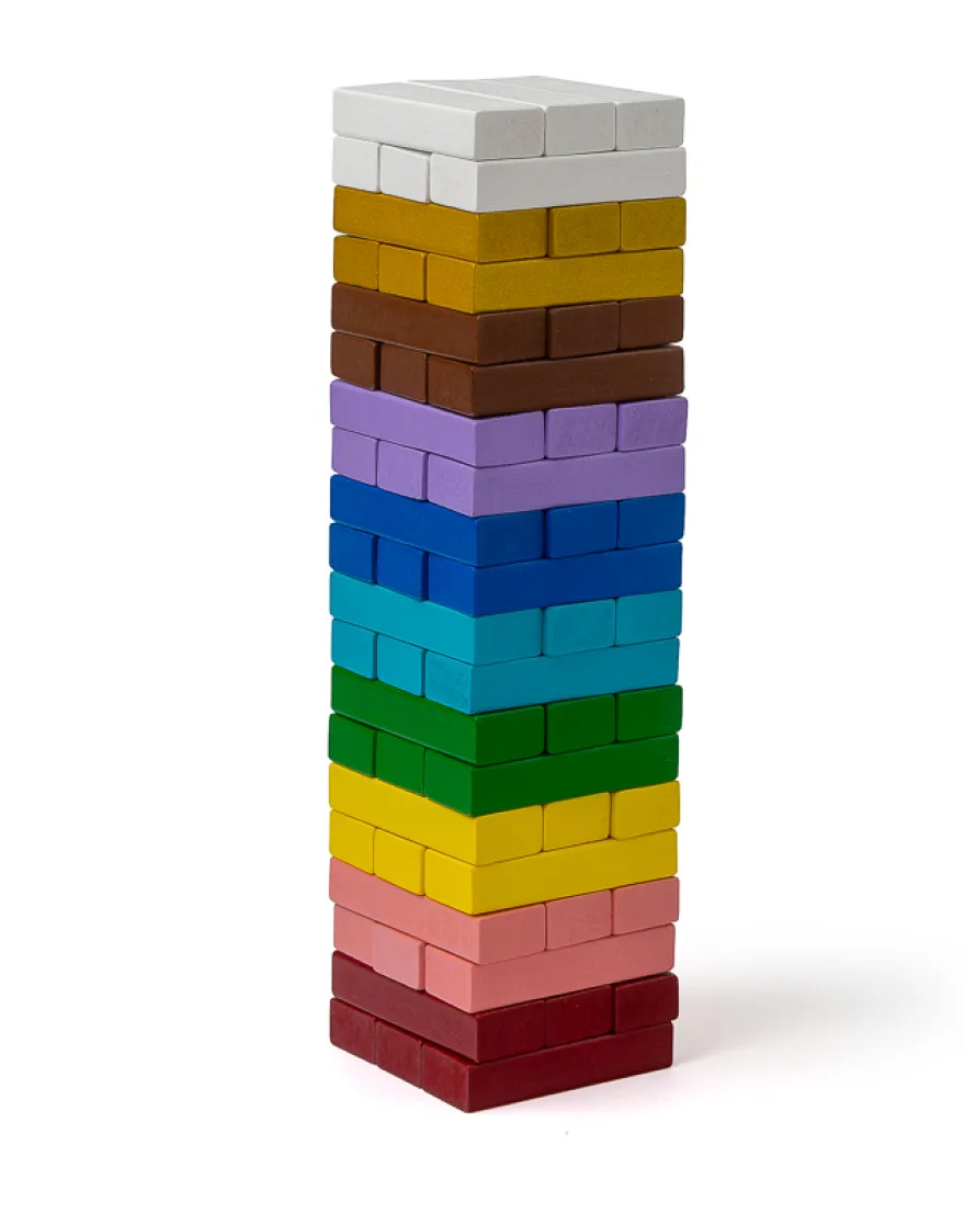 Jenga Stapelspiel - auch zum Kopfrechnen bis 20 und Multiplikation