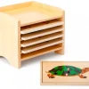 Kasten mit Tierpuzzles