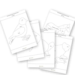 Kasten mit Tierpuzzles