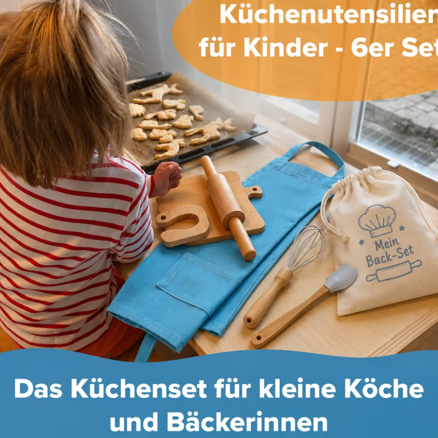 Küchenutensilien für Kinder - 6er Set