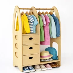 Kindergarderobe aus Holz - abwischbare Premiumqualität