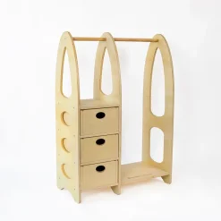 Kindergarderobe aus Holz - abwischbare Premiumqualität