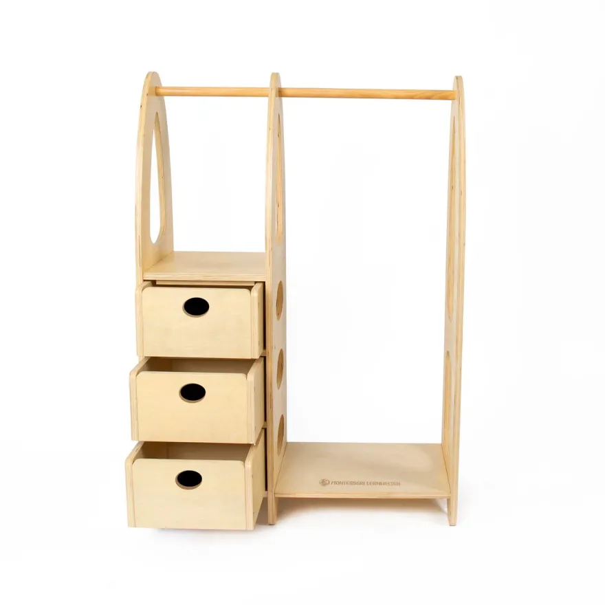 Kindergarderobe aus Holz - abwischbare Premiumqualität