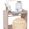 Kinderwaschtisch mit Spiegel und Wasserbehälter