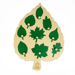 Laubblatt-Puzzle aus Holz