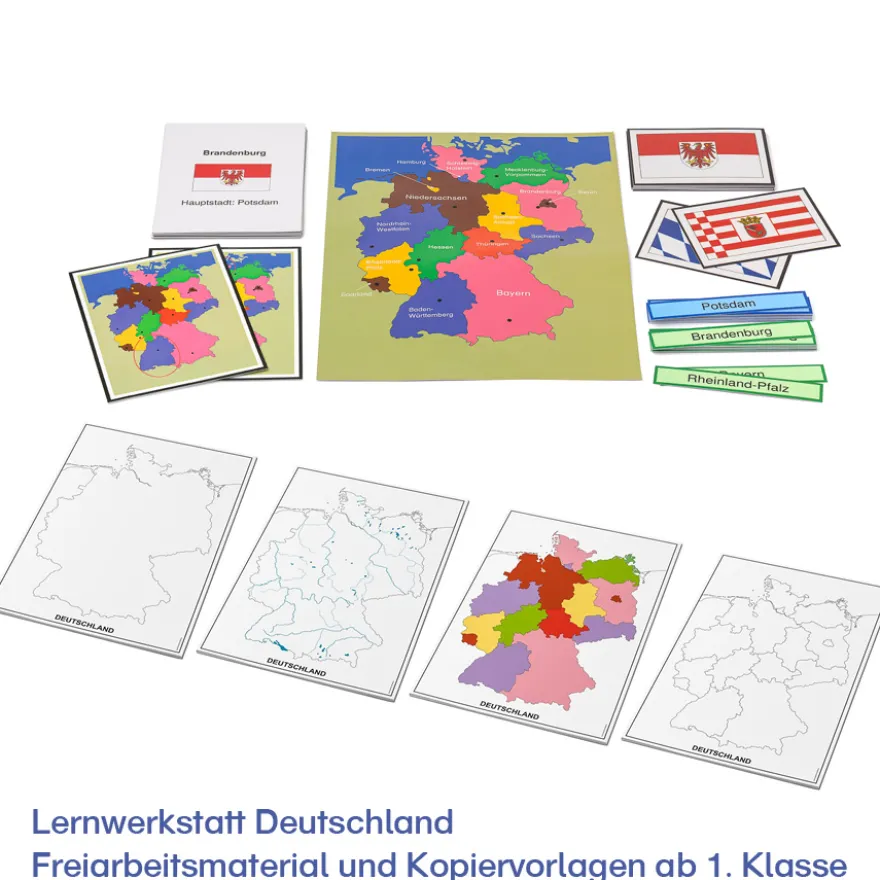 Lernwerkstatt Deutschland – Freiarbeitsmaterial und Kopiervorlagen ab 1. Klasse
