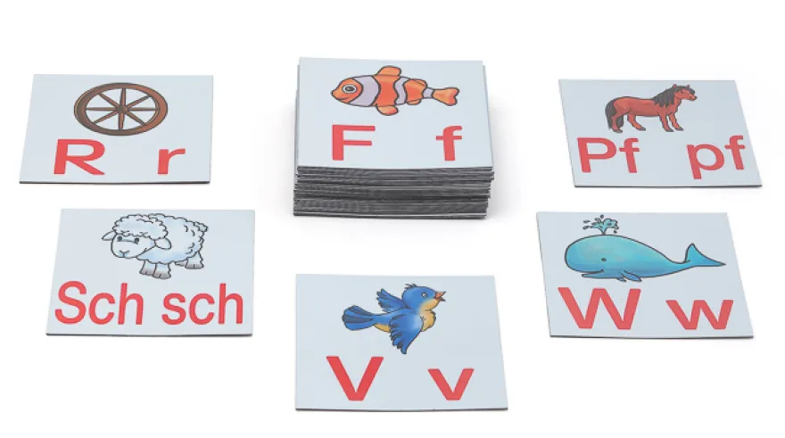 Magnetische Anlautkarten