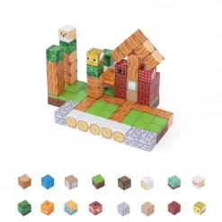 Magnetische Bausteine - Set mit 100 Teilen