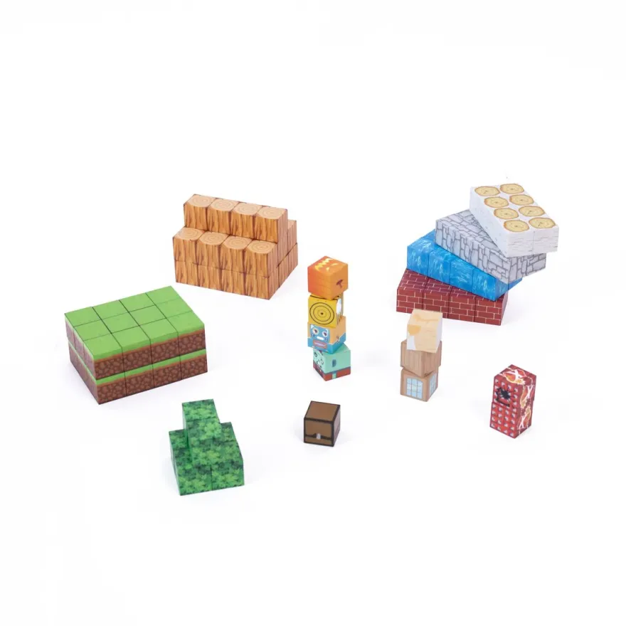 Magnetische Bausteine - Set mit 100 Teilen
