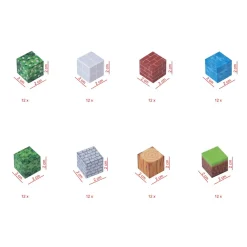 Magnetische Bausteine - Set mit 96 Teilen
