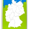 Magnetische Europa- und Deutschlandkarte