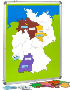 Magnetische Europa- und Deutschlandkarte