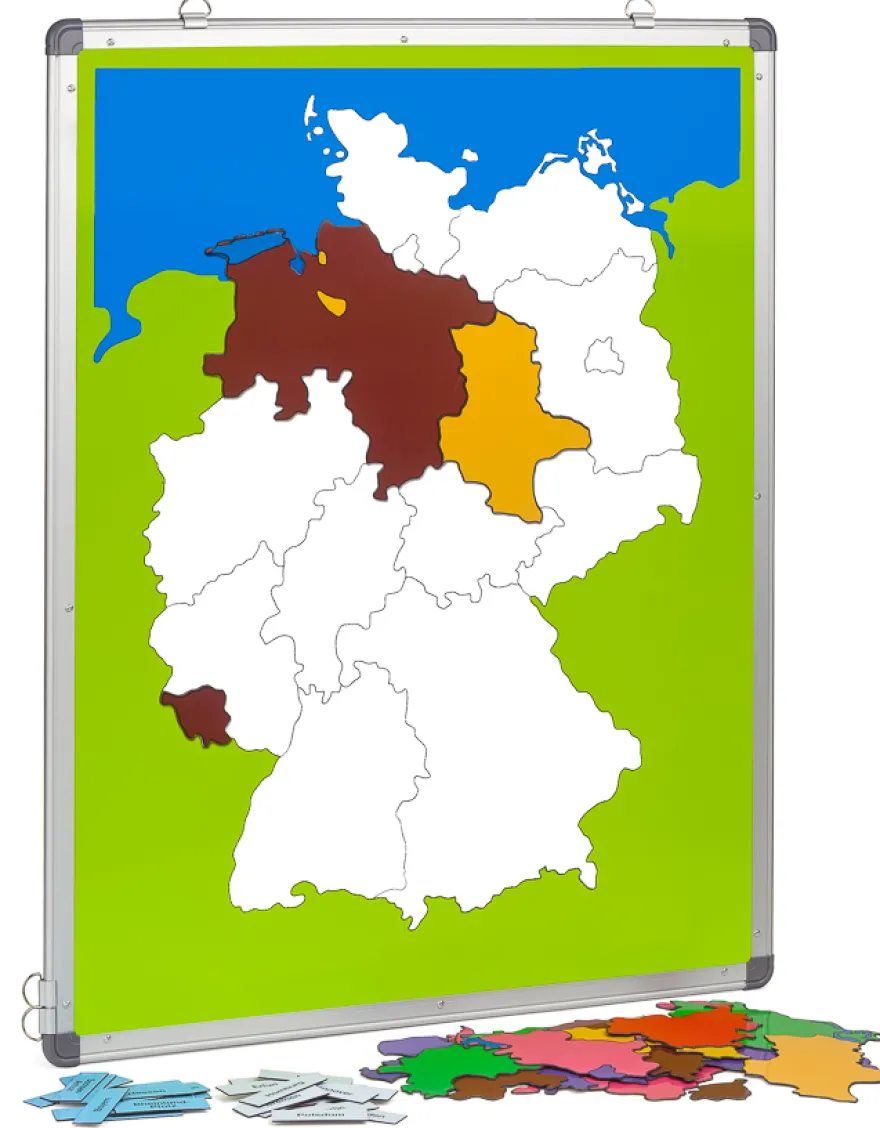 Magnetische Europa- und Deutschlandkarte